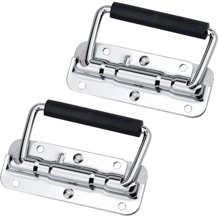 Håndtag, Metal Dørtræk Håndtag, Fjeder Foldbart Håndtag, Metal Kuffert Håndtag(2stk)