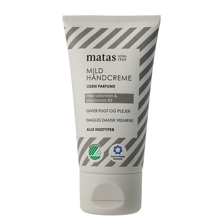 Matas Striber Mild Håndcreme Uden Parfume 40 ml, Skincare, Håndpleje, Håndcreme