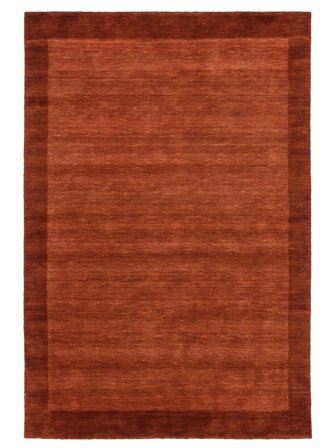 Uni Handloom Frame Tapis - Rouge Rouille 200X300 Laine, Dans Un Style Moderne