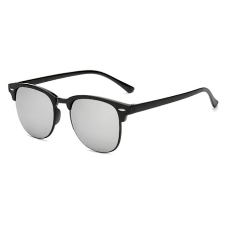 Black Clubmaster solbriller speil glass + senil ledning