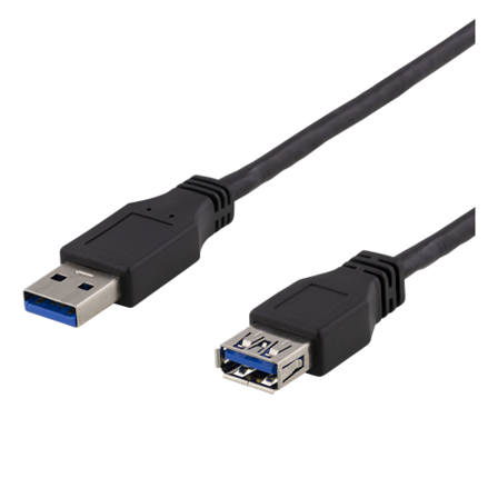 Deltaco USB3-243 - USB-forlengelseskabel - USB-type A til USB-type A - 3 m
