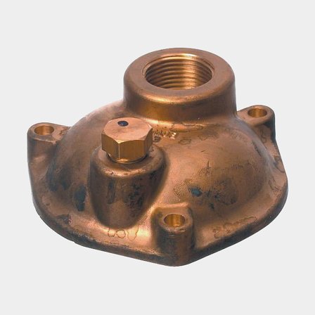 Bowman 1 1/2" BSP GM Lock för EC Oljekylare i Rödgods - Reservdel för Värmeväxlare med Hög Kapacitet 60-180 kW