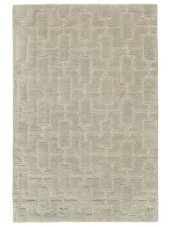 Alley 140X200 Klein Grün Geometrisch Wollteppich