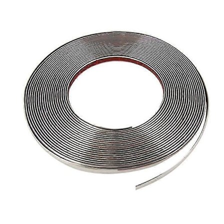 5m Exteriör Bil Krom Kroppslist Stötfångare Auto Dörr Skyddande Formning Styling Trim Klistermärke 6mm 10mm 12mm 15mm 20mm 25mm 30mm