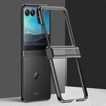 Til Motorola Razr 50 5G Etui Elektroplettering PC Ultratyndt Telefoncover Hængselbeskyttelse