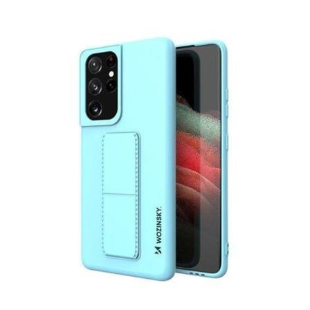 Wozinsky Kickstand silikonetui til Samsung Galaxy S21 Ultra 5G - L Blue