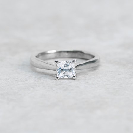 Vallört, 18K Weißgold : Diamanten - Laborgezüchtet, Karat - 0.50 kt