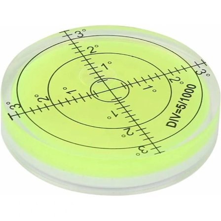 Rundt vaterpass, 60 mm diameter måleverktøy, rund libelle med skala for balansering av kamerautstyr