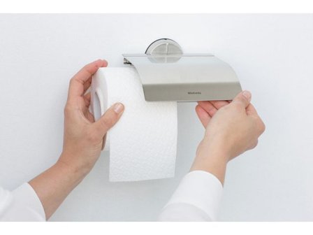 BRABANTIA Toapappershållare Borstat Stål - Lyreco - Städ och hygien - Toalettpapper och torkpapper - Hållare - Toalettpapper rulle