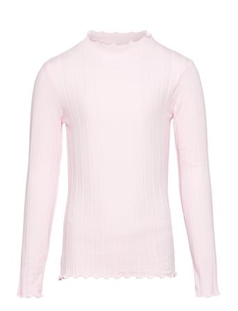 Nkfnoline Ls Slim Top T-shirts Long-sleeved T-shirts Rosa Name It