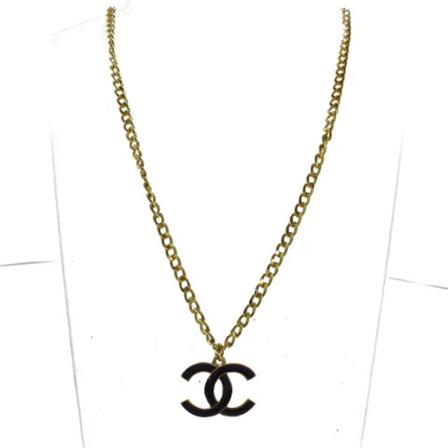 Chanel Vintage Pre-owned Metal halskaeder Gul, Dame Vintage Smykker, Størrelse: ONE Size