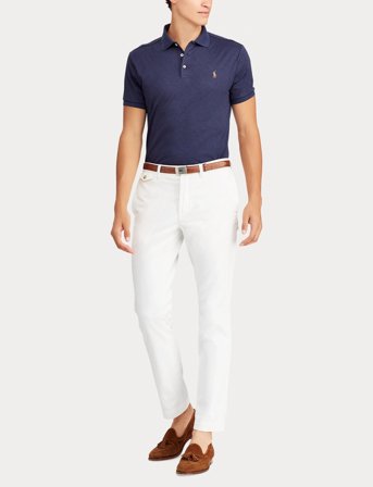 Polo Ralph Lauren Pima Polo-Ssl-Knt - Blue - S