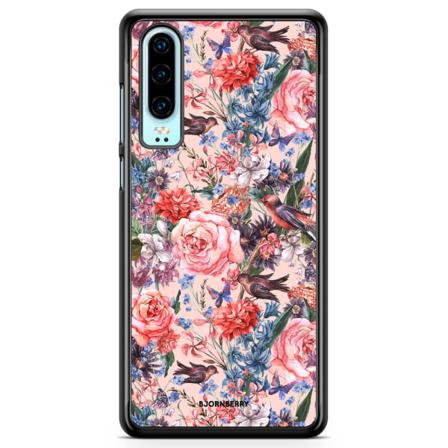 Bjornberry Hårdskal Huawei P30 - Fåglar & Blommor