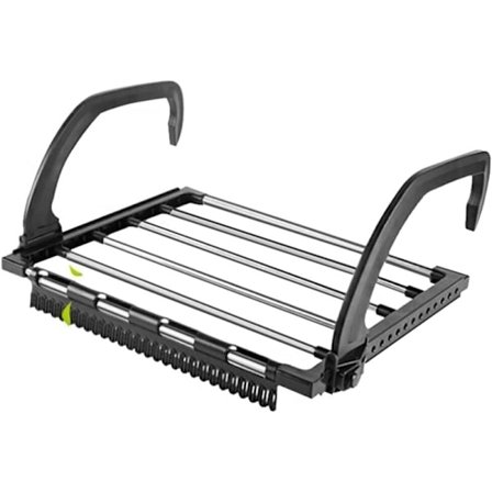 Teräksinen ripustettava kuivausteline, kokoontaitettava pyykinkuivausteline parvekkeelle, ripustettava patteriin, ikkunaan, kylpyhuoneeseen, 40 x 32 x