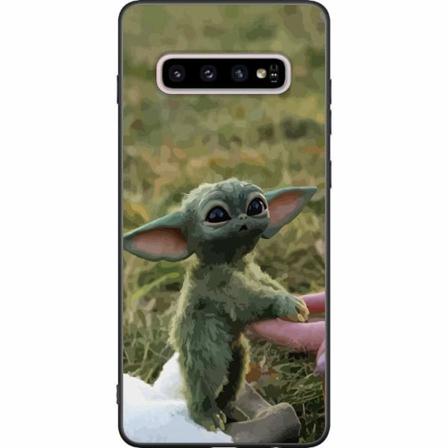 Samsung Galaxy S10+ Svart Skal Yoda