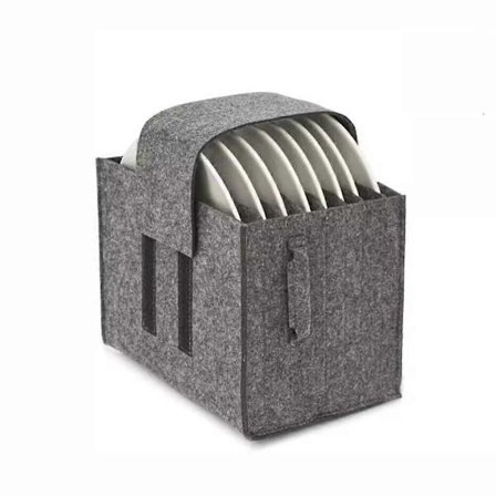 Udendørs Picnic Service Opbevaringstaske Foldbar Bærbar Kop Skål Tallerken Sortering Filt Opbevaringsboks Camping Opbevaringsartikler XZL