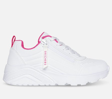 Skechers, Uno Lite - Easy Zip, 31, Hvid, Pige
