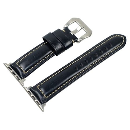 Apple Watch Series 4 40 mm klockarmband i läder - Mörkblå