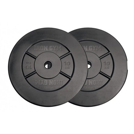 Iron Gym Viktskivor Paket 20 kg 25 mm 2 x 10 kg