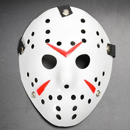Halloween Jason Voorhees Fredag den 13. skummel hul ut cosplay maske skrekkfest rekvisitt