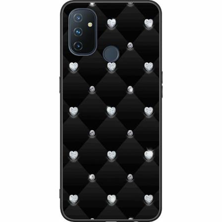 Oneplus Nord N100 Svart Skal Diamant Hjärta