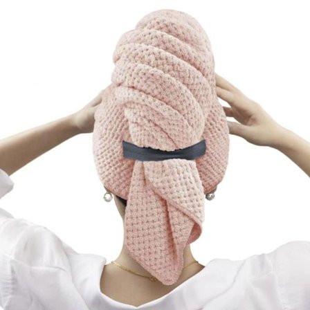 Kuivat hiukset Cap Quick Drying Towel PINK