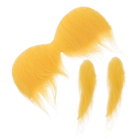 Falsk Overskæg Øjenbryn til Fest Gul Overskæg og Øjenbryn Cosplay Tilbehør