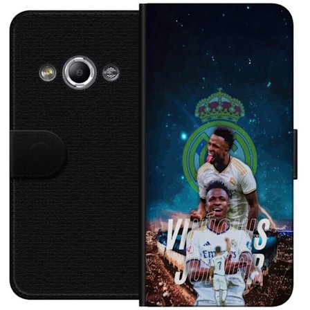 Kompatibel Tegnebogsetui til Samsung Galaxy Xcover 3 Vinicius Junior Real Madrid Brasilien ustopbar kant med eksplosiv fart, teknik og kreativitet, de