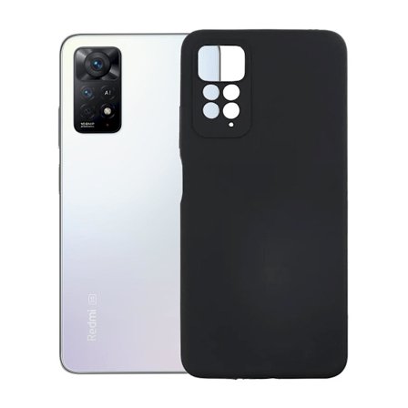Xiaomi Redmi Note 11 Silikonskal med Kameraskydd - Svart