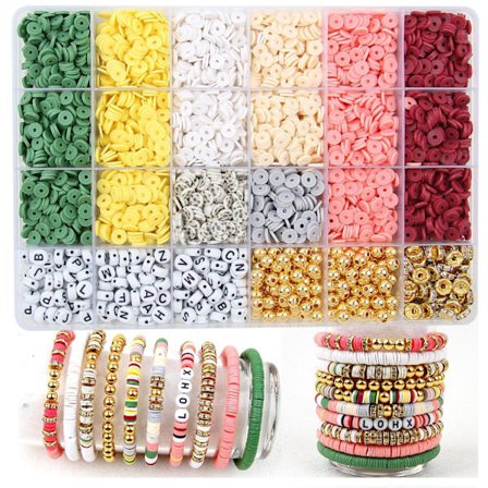 Armbåndslagningssett med 6 mm polymerleireperler #01