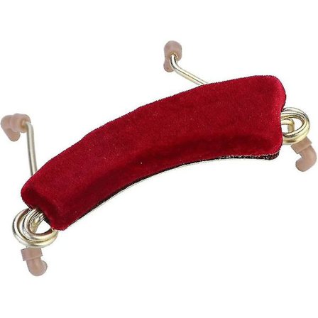 Violin Kinstøtte, Rød Aluminium Legering Justerbar Violin Skulderstøtte Med Fjederklemmer