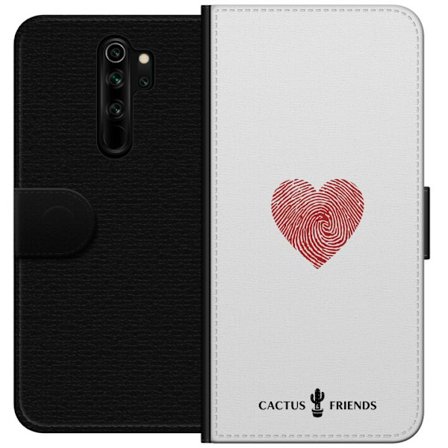 Kompatibelt Lommeboketui til Xiaomi Xiaomi Redmi Note 8 Pro Cactus and Friends - Fingerprint Love