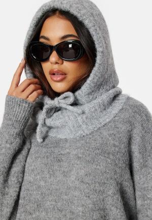 Object Collectors Item Milu Knit Balaclava ACC Light Grey Melange Onesize Light Grey Melange Luer Dam
