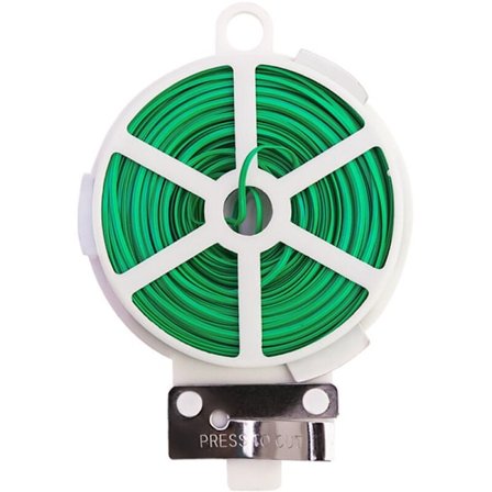 Plastbelagt ståltråd 100m Havebindere, Grøn Ikodm