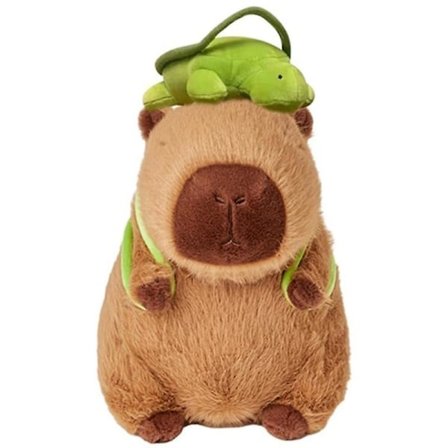 Capybara plyslegetøj, Capybara bjørn skildpadde realistisk blød capybara legetøj 25cm
