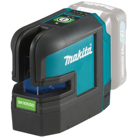 Makita SK105GDZ Korslaser grön, utan batteri och laddare, Laserinstrument