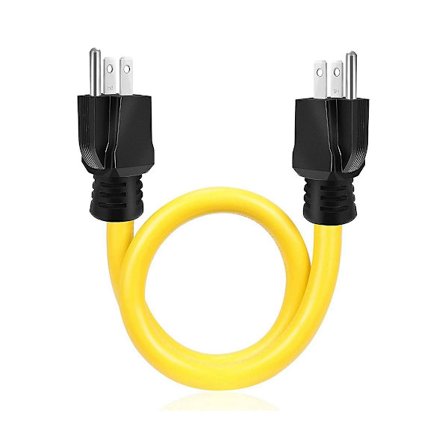 60 cm 12AWG 3,31 mm² 5-15P till 5-15P RV-kontaktdonssladd för husbil