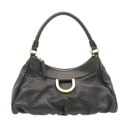 Gucci Vintage, Pre-owned Shoulder Bag Zwart, Dames, Maat:ONE Size,leer