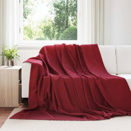 Överdrag - duntäcke - filt Vidaxl Engångsfiltar 24 st Röd Bordeaux 240 x 220 cm Fleece