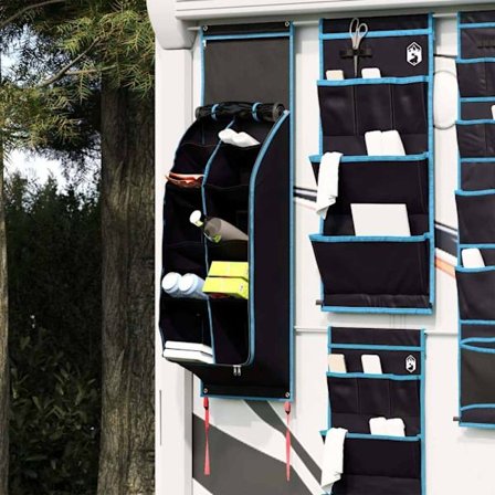 Förvaringspåse med lagring Svart och blå 140 x 43 cm oxford