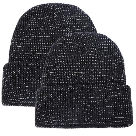 (pt) Reflexmössa med reflexgarn qd 190 Svart 2-pack