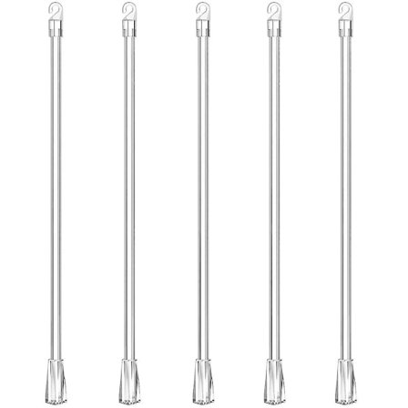 5 stk. Persienneøjer Vertikale Persienner Reservedele Persienneøje med Svanekroge Som Vist 43.00X1.10X1.10CM