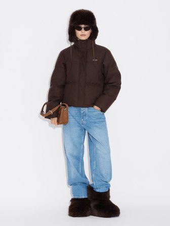 Holzweiler - Tech Wool Down Jacket - Dk. Brown - Womens - Extra Large