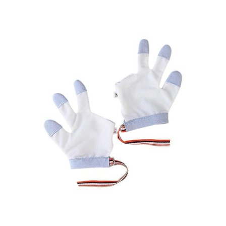 Bitvänliga babymittar som hindrar handsugning, andningsbara skyddshandskar, enkel design för nyfödda spädbarn, S för 6 till 18 månader