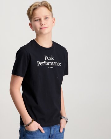 Peak Performance Jr Original Tee Svart T-skjorter Gutt - Kids Brand Store