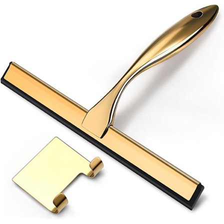 Brusekraber | Håndholdt skraber med silikoneskraber, skridsikker håndholdt rengøringsbørste til glasdøre, badeværelse, spejle, biler