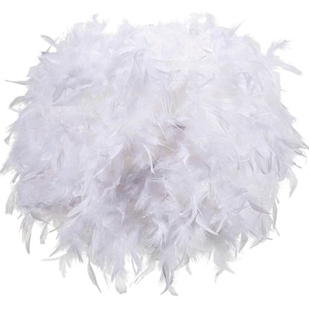 Fjerlet Lampeskærm til Pendel Loftlampe, Bordlampe, Gulvlampe | Fluffy Fjer Lampeskærm Loftlampe Skærm til Stue, Soveværelse