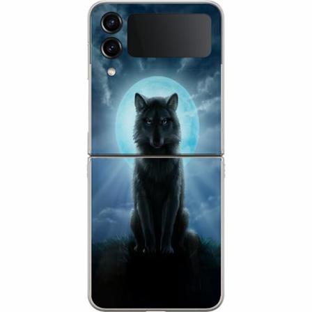 Samsung Galaxy Z Flip4 Premium Skal Wolf In The Dark