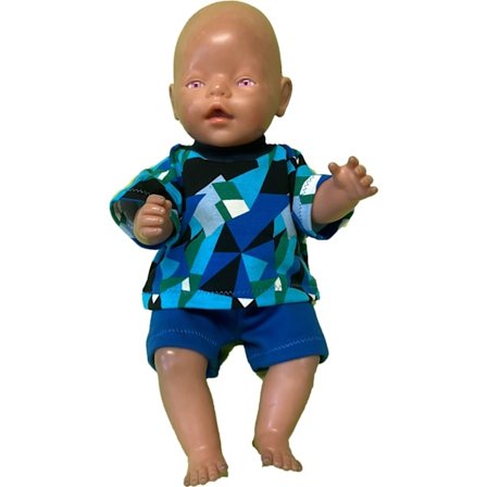 Trikådress till Baby Born, dockkläder