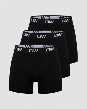 ICANIWILL - Boxer 3-pack Black - Undertøj - Herrer - Træningstøj fra ICIW